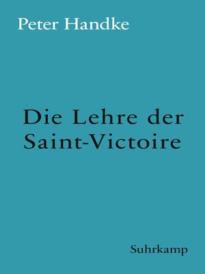 cover image of Die Lehre der Sainte-Victoire